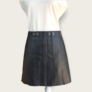 BCBGMAXAZRIA Leather Mini Skirt Size 12